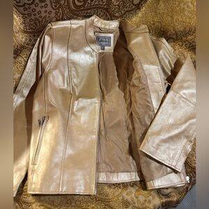 JESSICA LONDON Womens Leather Jacket